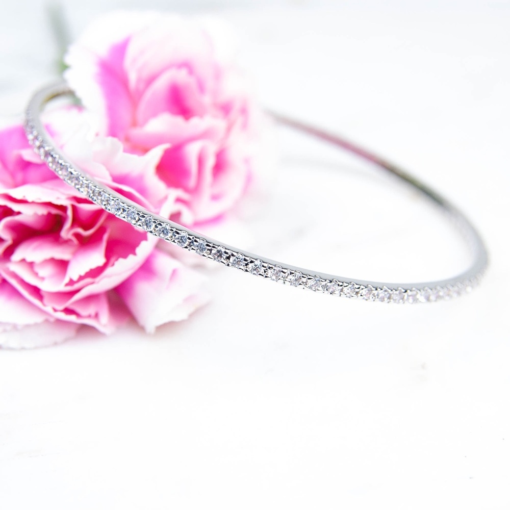 Cubic Zirconia Bangle Bracelet